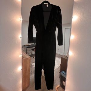 American apparel velvet bodysuit size small